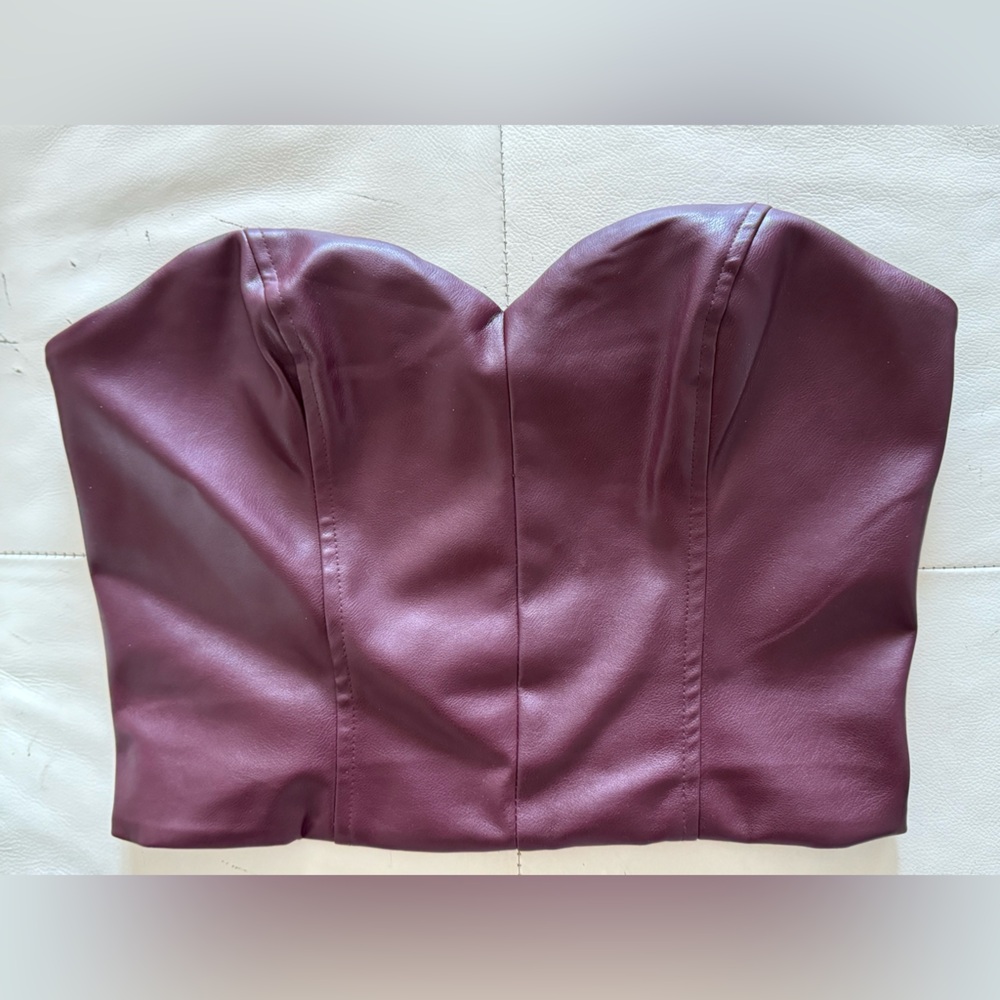 Dynamite Burgundy Crop Top
